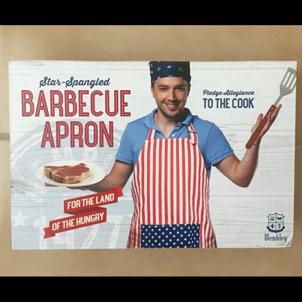 Barbecue Apron - American flag colors
